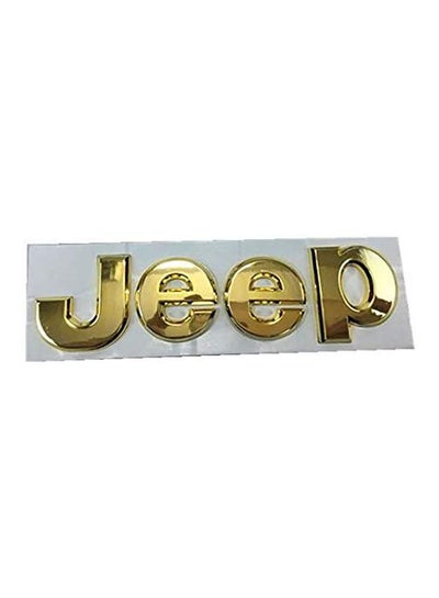 Buy Metal+Aluminum 3D Jeep Displacement Car Stickers Logo Emblem Badge Truck Auto Motor Car Styling Sticker Decal Gold Color in Egypt