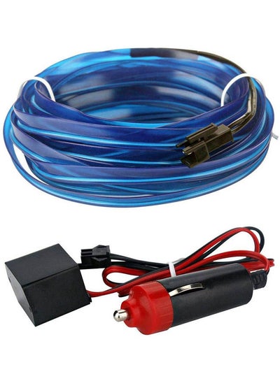 اشتري 12V Car Interior Light Strip Modified Atmosphere  Neon El Wire For Car Decoration في مصر