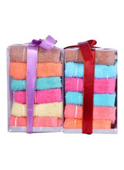 Buy Cotton Hand Towels Multicolour 30x30cm in Egypt