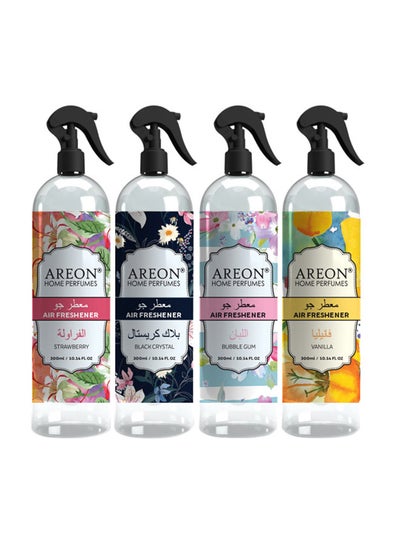 Buy Pack Of 4 Room Spray Collection Clear 300ml in Saudi Arabia