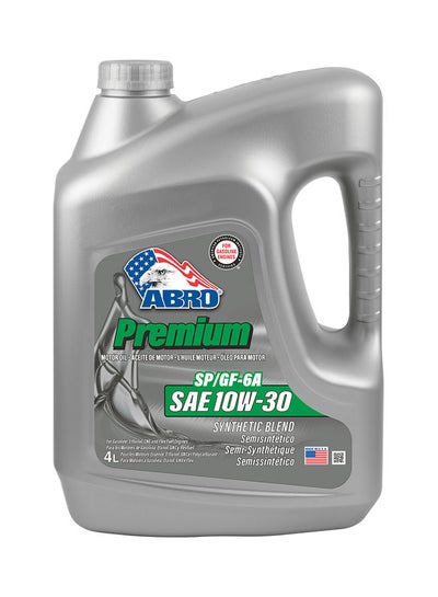 اشتري ABRO Premium Synthetic Blend 10W-30 4L SP في مصر