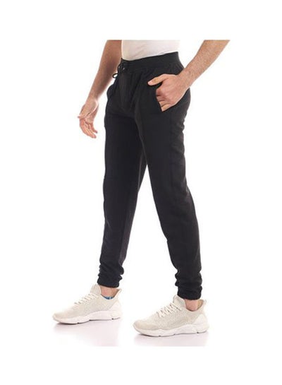 Buy Casual Basic  Mid-Rise Sweatpants Black in Egypt