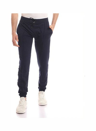 Buy Casual Basic  Mid-Rise Sweatpants Blue in Egypt