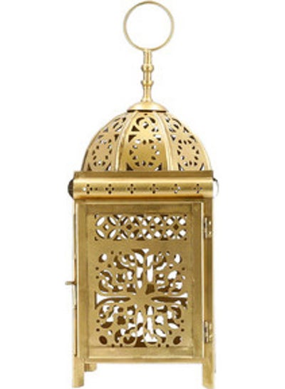 Buy Lantern Gold 12 x 12 x 37cm in Saudi Arabia