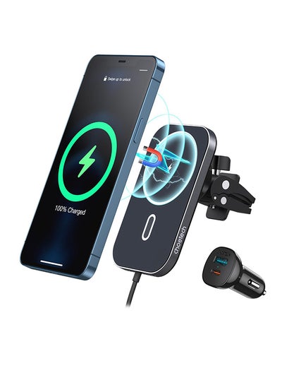 Buy Car Vent Magsafe Wireless Charging Phone Holder 15W in Saudi Arabia