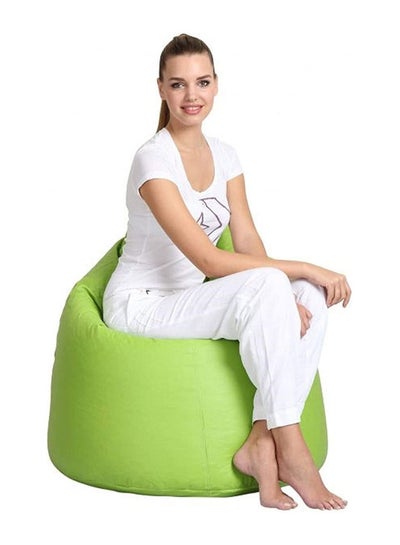 Buy Solid Multi-Purpose Bean Bag With Polystyrene Filling Light Green 80x80x50cm in UAE