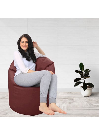 Buy PVC Bean Bag Maroon 80x80x50cm in UAE