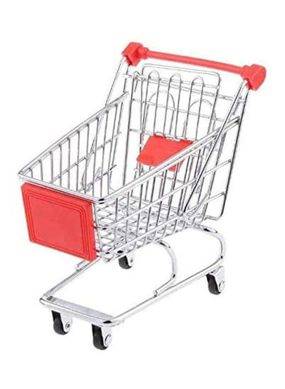 Buy Metal Masterpiece As A Mini Shopping Cart Silver in Egypt