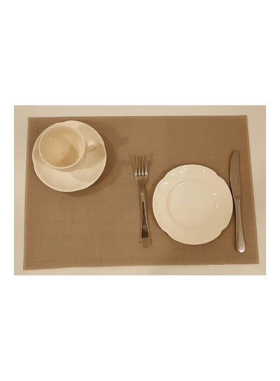 Buy Table Mats Placemats 6 Pcs Brown in Egypt