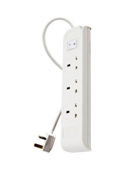 Buy 3M 3 Sockets Power Extension Cord White 13.5 x 6.5 x 6.5cm in Saudi Arabia