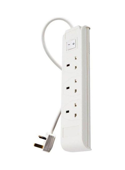 اشتري 5M 3 Sockets Power Extension Cord White في السعودية