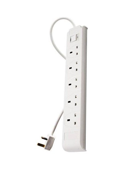 اشتري 3M 5 Sockets Power Extension Cord White في السعودية