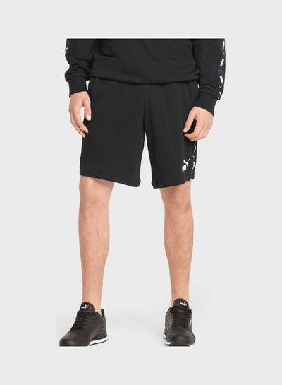 Buy 9" Essential Tape Shorts Black in UAE