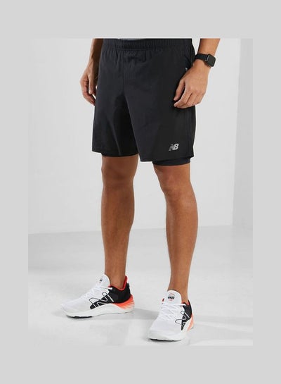 Buy 7" Core Run Shorts Black in Saudi Arabia