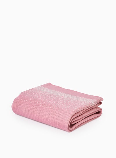 Buy Lightweight Summer Blanket Single Size 430 GSM Soft Knitted All Season Blanket Bed And Sofa Throw  120 X 200 Cms Pink Pink 120 x 200cm in UAE