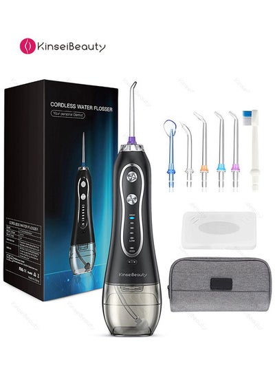 Buy Portable Dental Water Flosser Black in UAE