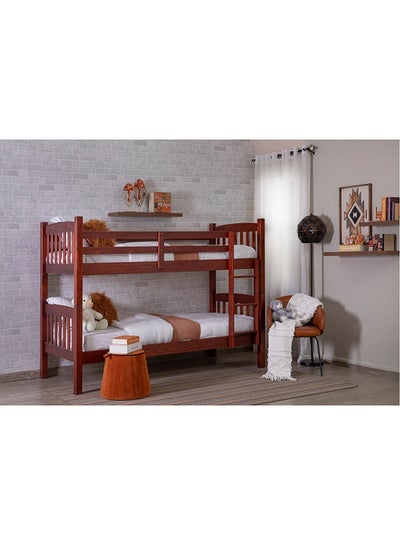 Buy Kera Kids Bunk Bed Brown 214x156x99cm in UAE