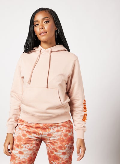 Buy Basic Logo Hoodie Pink in Saudi Arabia