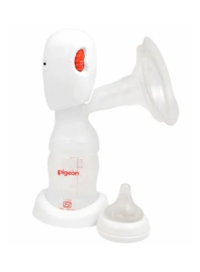 Buy Portable Electric Breast Pump - White in UAE