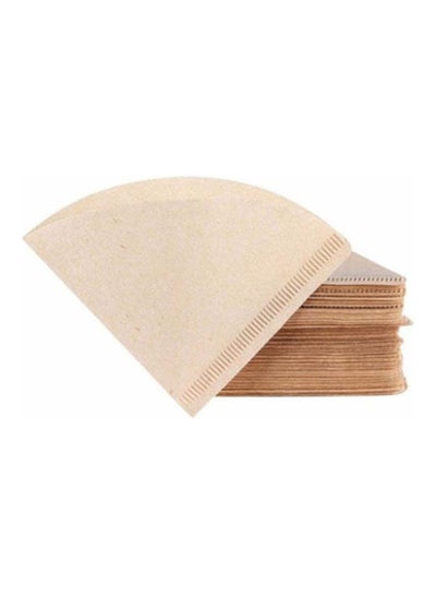 Buy 40-Piece Coffee Paper Filter Brown 18x3cm in UAE