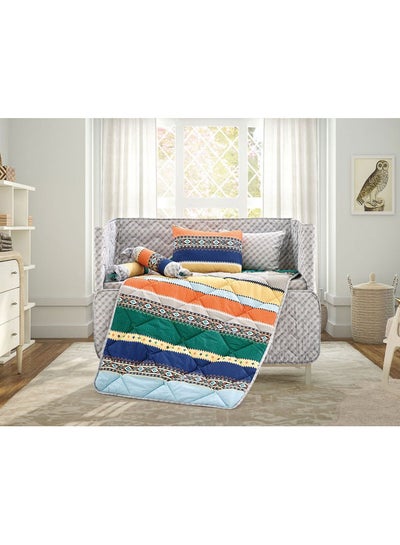 اشتري 9-Piece Baby Printed Comforter Set مزيج القطن متعدد الألوان 95x145سم في السعودية