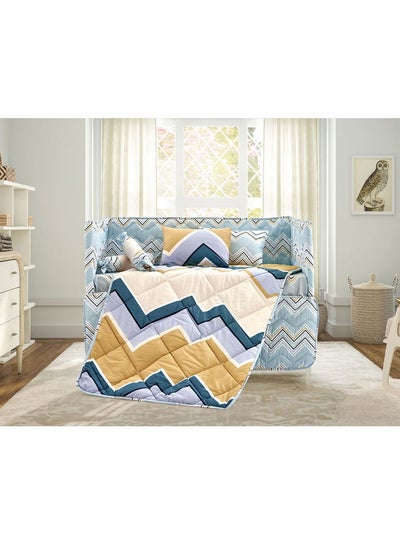 اشتري 9-Piece Baby Printed Comforter Set مزيج القطن متعدد الألوان 95x145سم في السعودية