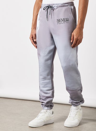 Buy Tie-Dye Joggers Grey in UAE