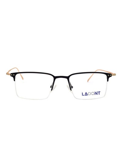 اشتري men Eyeglass Rectangular Semi-Rimless Frame في السعودية