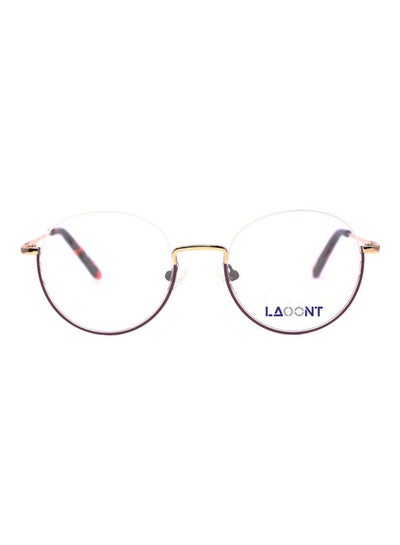 اشتري unisex Round Semi-Rimless Eyeglass Frame في الامارات