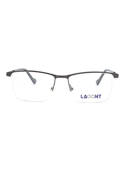 اشتري Metal Eyeglass Rectangular Semi-Rimless Frame للرجال في السعودية