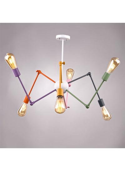 اشتري Chandeliers Modern Spider White 6 Arms Multicolour 75x75x100cm في مصر