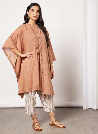 Buy Embroidered Kurta and Pants Set Blush in UAE