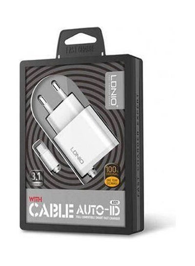 Buy Home Charger Lightning Output For Apple Devices White in Egypt
