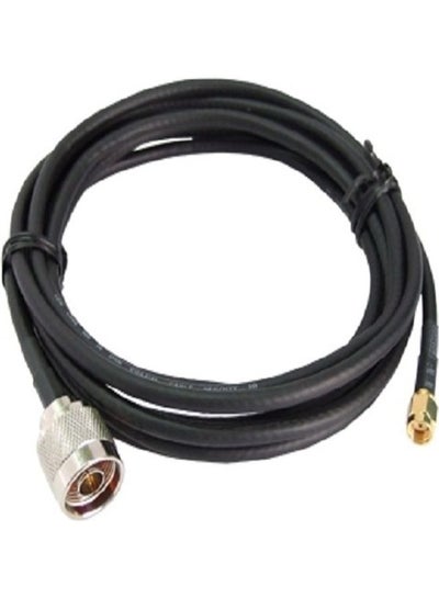 Buy RSMA Male To N Male Cable Assembly Black in UAE
