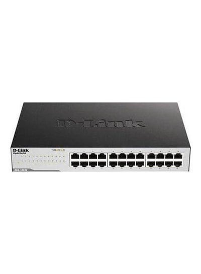 اشتري Switch Dgs-1024C 24Port 10-100-1000Mbps Unmanaged Rackmount Black في الامارات