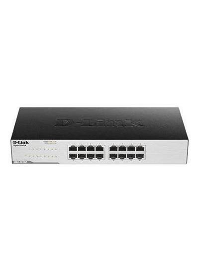 Buy Switch Dgs-1016C 16Port 10-100-1000Mbps Unmanaged Rackmount Black in Egypt