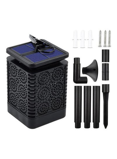 Buy Solar Burner Garden And Houses Flashlight Black 9x9x17cm in Egypt