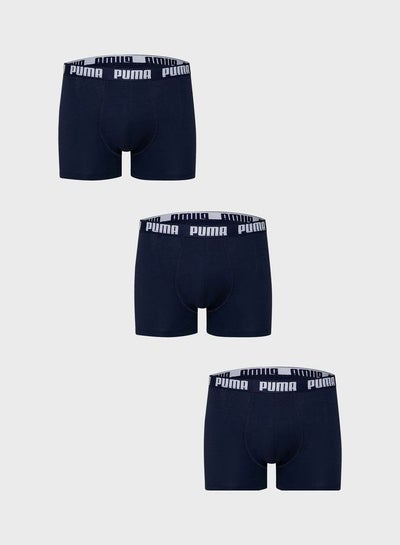 اشتري Pack Of 3 Everyday Logo Boxer Navy في الامارات