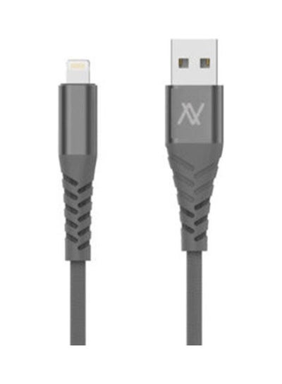 Buy Mfi Lightning Sync And Charging Cable Black-Silver in Egypt