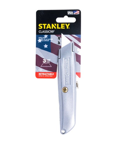 Buy Classic 99 Retractable Utility Knife Silver 152mm in UAE