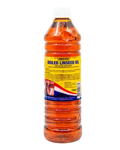 Buy Boiled Linseed Oil Red 750ml in UAE