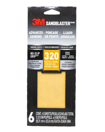 Buy 5-Piece SandBlaster Advanced Sandpaper Set Gold 22.8x27.9cm in UAE