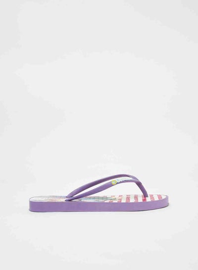 Buy Hanny Printed Slip On Slipper Purple in Saudi Arabia