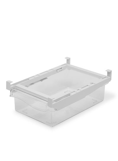 Buy Fridge Bin - Hang On - Multipurpose - Refrigerator Organizations - Refrigerator Organizer - Fridge Organizer - Storage Basket - Clear 19.8x30.5x9.5cm in Saudi Arabia