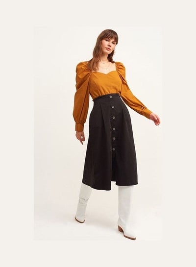 Buy Women's Detailed Skirt Black in Saudi Arabia