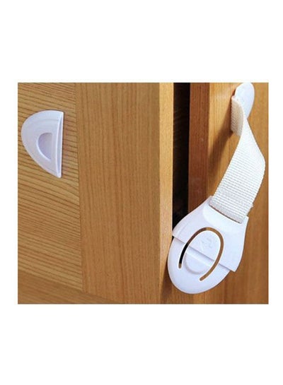 Buy Safety Lock Baby Child Safety Care Plastic Lock With Baby Protection Drawer Door Cabinet Cupboard Toilet - 3 Pieces in Egypt