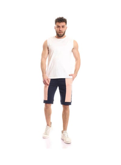 Buy Vertical Color Block Shorts NavyBlue in Egypt