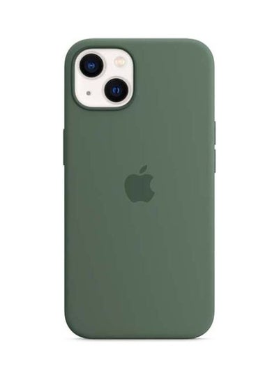 Buy iPhone 13 Silicone Case with MagSafe eucalyptus in UAE