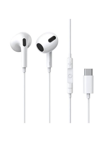 اشتري USB C Headphone, Type-C Earbuds Wired Earphones with Microphone and Volume Control, in-Ear Earbud for iPhone 15 Pro/Max/Plus,Google Pixel,Oneplus,Samsung Galaxy,iPad Pro, and MacBook (White) White في السعودية