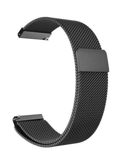 Buy Replacement Stainless Steel Strap 22mm For Samsung Galaxy 46mm Smart Watch Black in Egypt